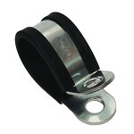 Hose Clamp Manufacturer - 10mm Size Stainless Steel 304 Shock-absorbing P Type Rubber