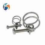 Hose Clamp Manufacturer - Factory Customized High Quality Adjustable W2 Double Wire