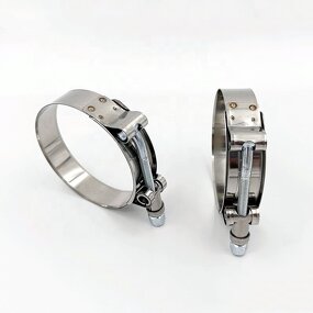 Hose Clamp Manufacturer - Adjustable Stainless Steel T Bolt for Hydraulic Silicone Hose Heavy Duty