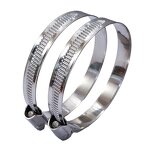 Hose Clamps Manufacturer - Size 10 3/4"-1-1/8" Embossed Stainless Steel Metal Measure in Inches