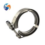 V-Band Clamp Manufacturer - SS304 with Flange Kit for Exhaust Muffler Pipe