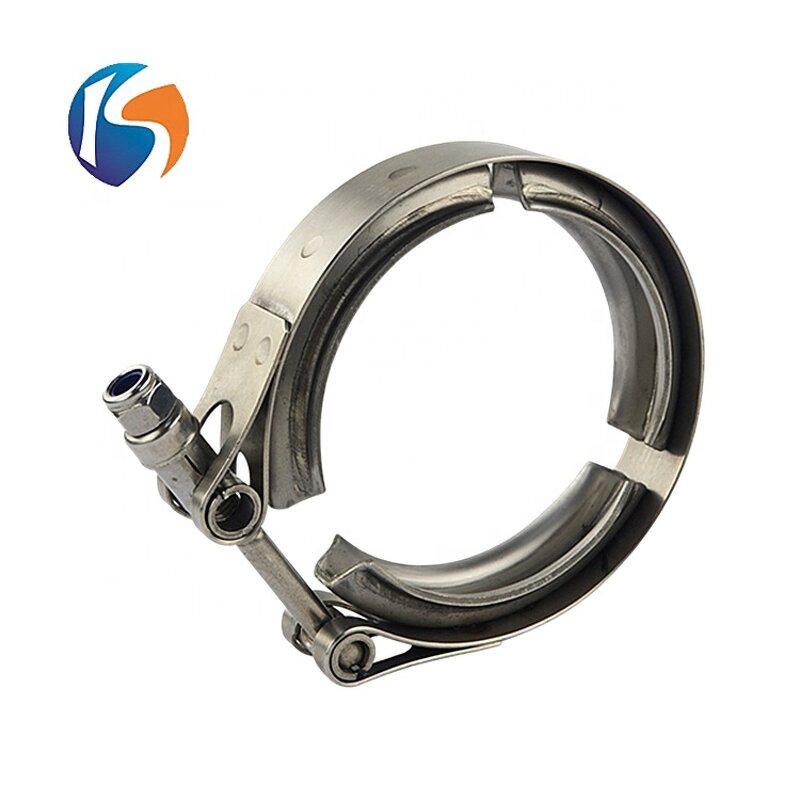 V-Band Clamp Manufacturer - SS304 with Flange Kit for Exhaust Muffler Pipe