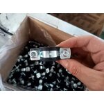 Pipe Clamp Manufacturer - Galvanized Steel Zinc Plated Two Screw with EPDM Rubber Lined