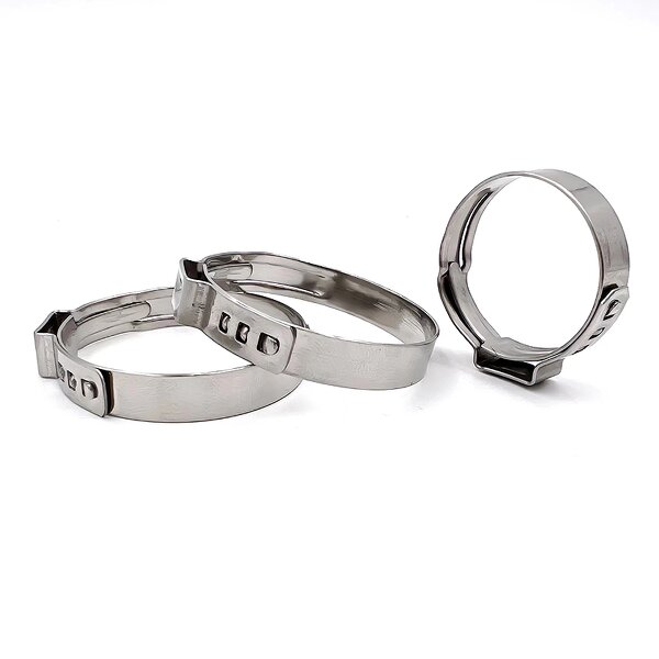 Hose Clamp Manufacturer - Stainless Single Ear Stepless 16.5-17.5mm for Welding