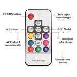 DRL Strip Manufacturer - 2pcs RGB LED 12V Waterproof Flowing Yellow Car Headlight