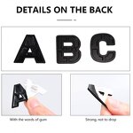 3D Letter Sticker Manufacturer - 45-25mm Chrome Black Car Motorcycle Number Emblem