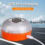 Emergency Strobe Light Manufacturer - V16 LED IP65 USB Fast Charging Car Warning
