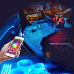 Fiber Optic Light Manufacturer - 12V RGB APP Control Waterproof Car Interior Strip
