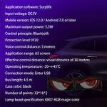 LED Matrix Panel Manufacturer - 2 in 1 APP Remote 12V USB Foldable Car Devil Eye