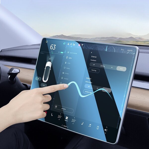 Screen Protector Manufacturer - Tempered Glass for Tesla Model 3 Y Centre Control HD