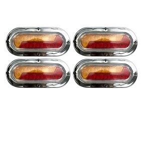 Side Marker Light Manufacturer - 4PCS 4Color 12/24V LED Trailer Truck Tail Lamp