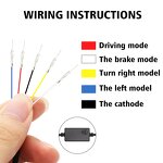 Tail Wing Light Manufacturer - DIY Adjustable Car Brake Steering Dynamic Warning