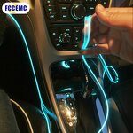 LED Light Strip Manufacturer - 5M Blue Neon Cold Line Car Door Interior Ambient