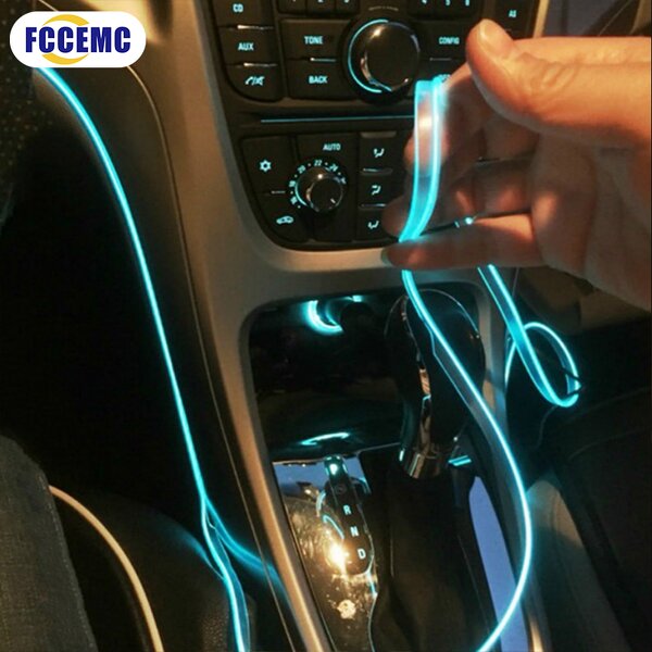 LED Light Strip Manufacturer - 5M Blue Neon Cold Line Car Door Interior Ambient