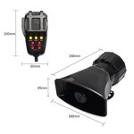 Car Horn Speaker Manufacturer - 12V Universal Warning Amplifier Exterior Accessory