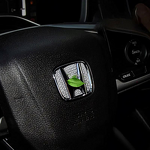 Steering Wheel Sticker Manufacturer - Customized Crystal Emblem Sparkling Tile Decal