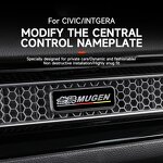 Decorative Decal Manufacturer - Central Control Vent Nameplate for Honda 2022-2025