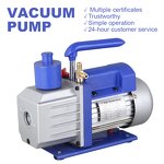 CNMI High Pumping Rate Low Pressure Oil Cooled Electric Vacuum Pump 10m/h Low Noise Energy Saving OEM for Machining 220V 1 Year