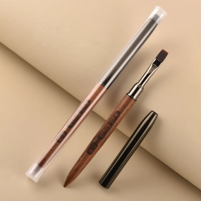 Nail Art Brushes Factory - OEM Salon Personalised Ombre Wood Rounds Brush