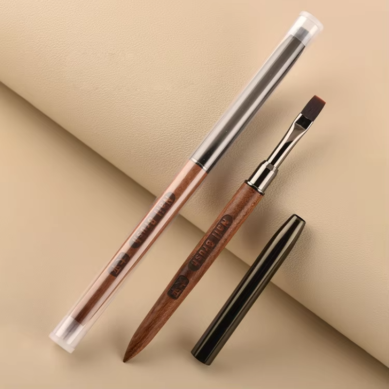 Nail Art Brushes Factory - OEM Salon Personalised Ombre Wood Rounds Brush