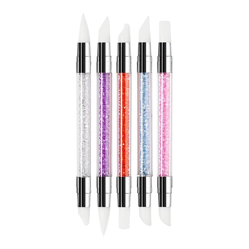 Manicure Pen Set Supplier - OEM Double-Ended Silicone Carving Brushes Pen