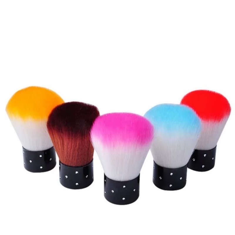 Nail Powder Brush Factory - OEM Mushroom Shaped Cleaning Soft Bristle Brush