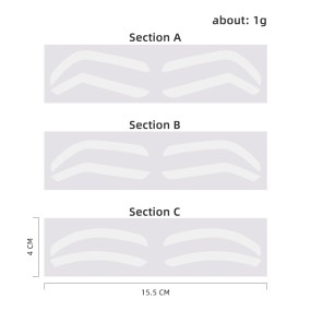 Adjustable Eyebrow Stencil Factory - OEM Brow Shapes Microblade Makeup Accessories