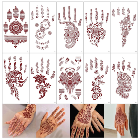 Indian Style Tattoo Supplier - OEM Lace Pattern Mandala Temporary Henna Tattoo