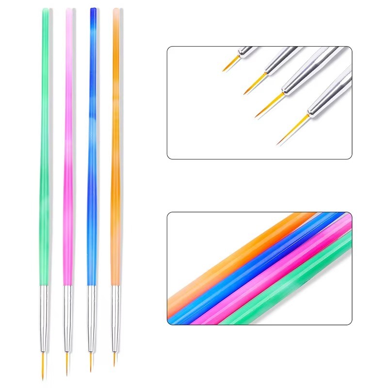 Nail Design Brush Manufacturer - OEM Liner Gel Polish 5-15pcs Brush Set