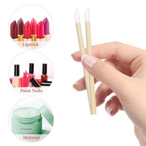 Lip Gloss Wand Manufacturer - OEM Small Disposable Bamboo Applicator Wand