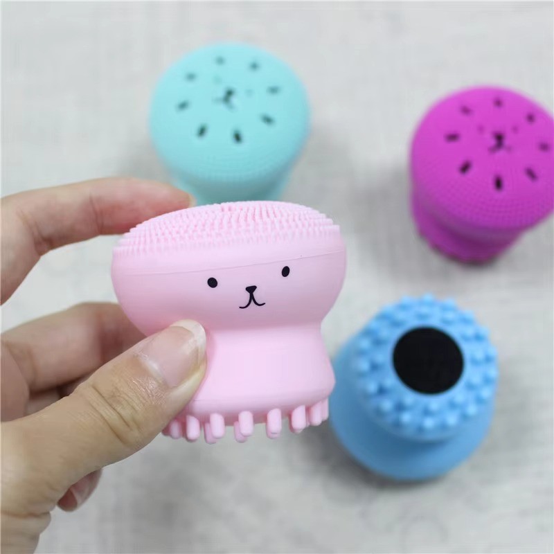 Makeup Remover Brush Factory - OEM Octopus Silicone Facial Cleanser Brush