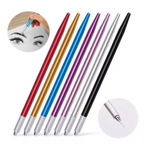 Microblading Needles Factory - OEM 3D Double Eyebrow Manual Pen Durable Plastic