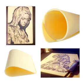 练习皮肤供应商-OEM双面空白硅胶垫训练学校