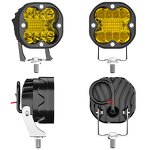 LED Light Bar Manufacturer - 3 Inch 12V 24V 45W Spot Flood Combo for Truck Car 4x4 Boat ATV