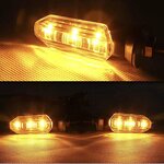 Turn Signal Lights Manufacturer - Mini Motorcycle 12V LED Amber Yellow Blinker Front Moto Indicator for Cars