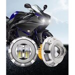 Brake Lamp Manufacturer - New LED Motorbike Strobe Headlight with Angel Eye Flash Rear 6000k Accessory