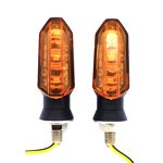 Turn Signal Lights Manufacturer - Mini Motorcycle 12V LED Amber Yellow Blinker Front Moto Indicator for Cars