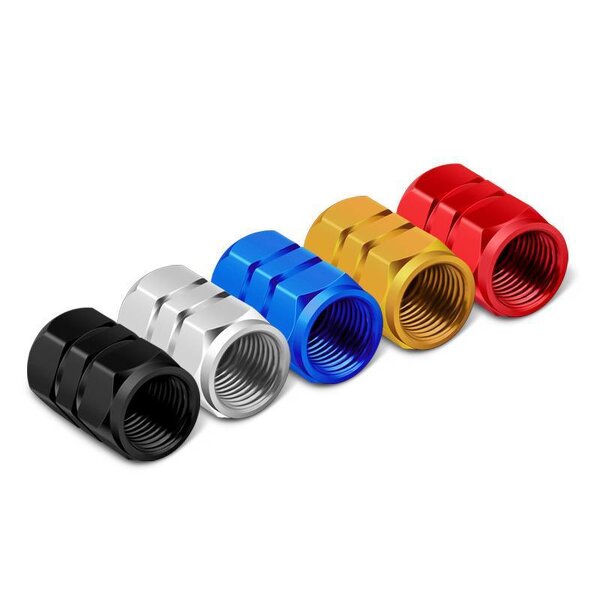Valve Caps Manufacturer - 4 PCS Pack Steel Wheel Tyre Air Dust-proof Dice for Bike Auto Truck