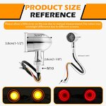 Turn Signal Lights Manufacturer - For Harley Suzuki Triumph Compatible Motorcycle LED Blinker Front Rear Brake
