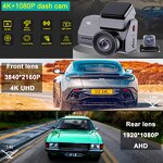 Dash Cam Manufacturer - HD Dual Lens 4K+2K Front and Rear with GPS Wifi 1-Year Warranty