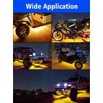 LED Strip Light Manufacturer - Waterproof 12V Long Lifetime Soft Racing for Motorcycle White Warm White Blue
