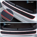 Bumper Protector Manufacturer - 90CM/35.4Inch Guard Rubber Black/Red Universal Scratch Resistant SUV Car Rear