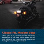LED Lamps Manufacturer - New 1156/1157 Motorcycle Round Clear Lens Turn Brake for Harley Motorbikes