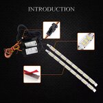 LED Strip Light Manufacturer - 12V Crystal DRL White Amber Switchback Headlight Flexible