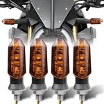 Turn Signal Lights Manufacturer - Mini Motorcycle 12V LED Amber Yellow Blinker Front Moto Indicator for Cars