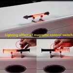 Car Tail Light Manufacturer - Mini Solar Rear Spoiler Universal 12V LED Flashing Warning Waterproof