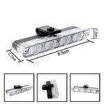 Warning Light Manufacturer - 4 Led Red Blue Yellow White Auto Car Front Grille Emergency Flash Strobe