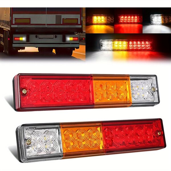 Tail Light Lamp Manufacturer - 20 Leds 12V Waterproof Truck LED Yacht Car Trailer Reversing Running Brake Turn