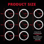 Angel Eye Manufacturer - Halo Ring RGB Mobile Phone App Remote Control 12V COB LED Cotton Daylight Headlight Fog