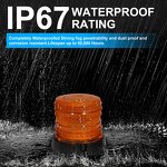 Beacon Light Manufacturer - Revolution Led Amber 12 or 24 Volt Emergency Warning Strobe with Magnetic 16LED